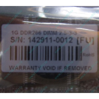1G DDR266 Transcend 2.5-3-3 (Нижнекамск)