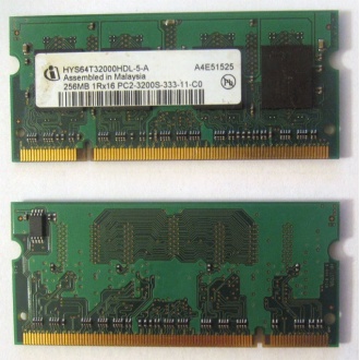Модуль памяти для ноутбуков 256MB DDR2 SODIMM PC3200 (Нижнекамск)